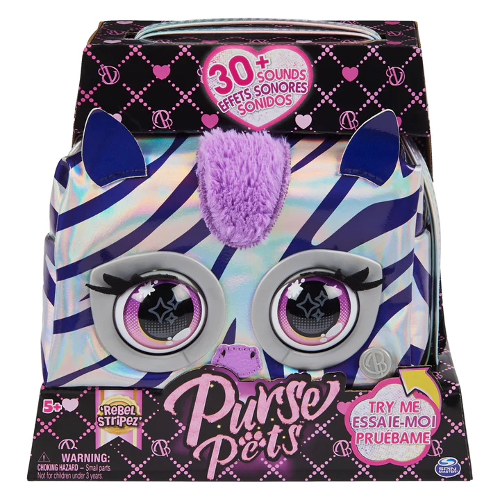 Интерактивная игрушка Purse Pets Metallic Mood Rebel Stripez (2443122236)