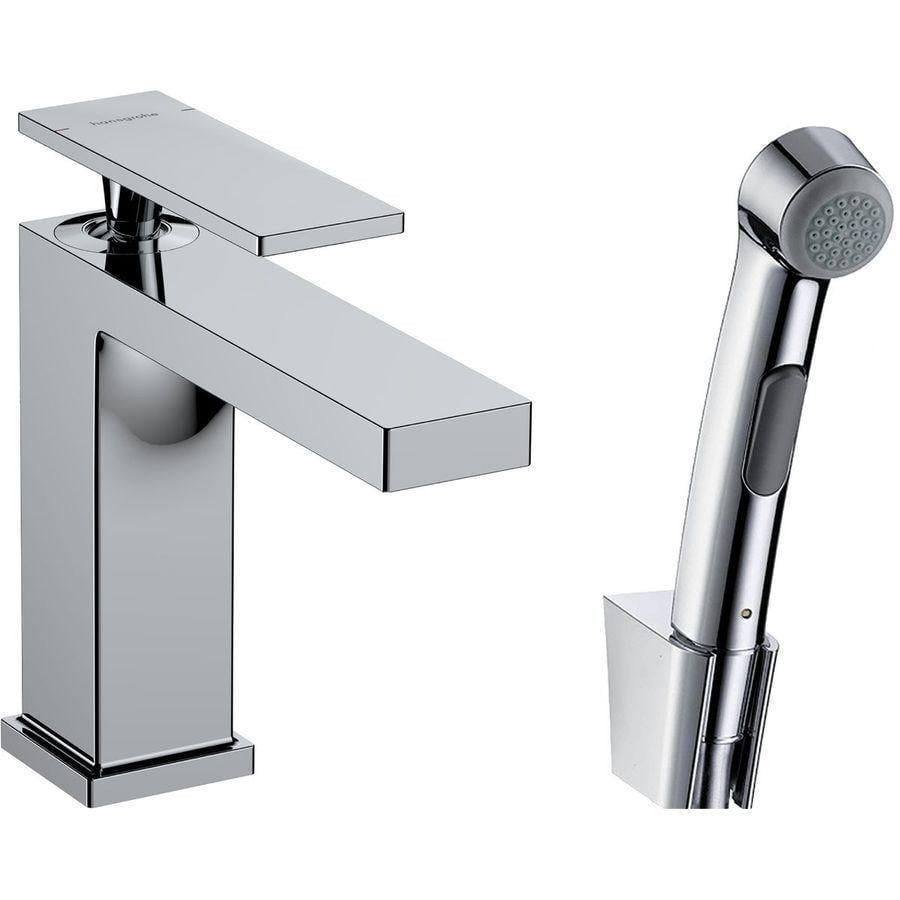 Смеситель для раковины Hansgrohe Tecturis E 110 с гигиенической лейкой Хромированный (73210000)