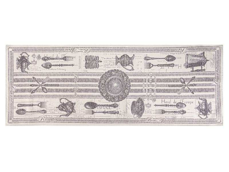 Раннер гобеленовый Lefard Cuberteria 40x100 см Белый (732-295)