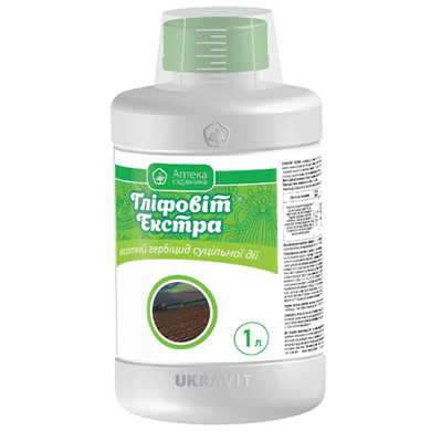 Гербіцид загальної дії UKRAVIT Гліфовіт Екстра 1 л (56045742)