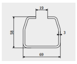 Направляющая малая Roll Grand профиль для ворот до 600 кг до 5 м 1 м.п. (1200) - фото 2 Направляющая малая Roll Grand профиль для ворот до 600 кг до 5 м 1 м.п. (1200) - фото 2