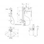 Душевая система Qtap Grand WCR 1004 - фото 2