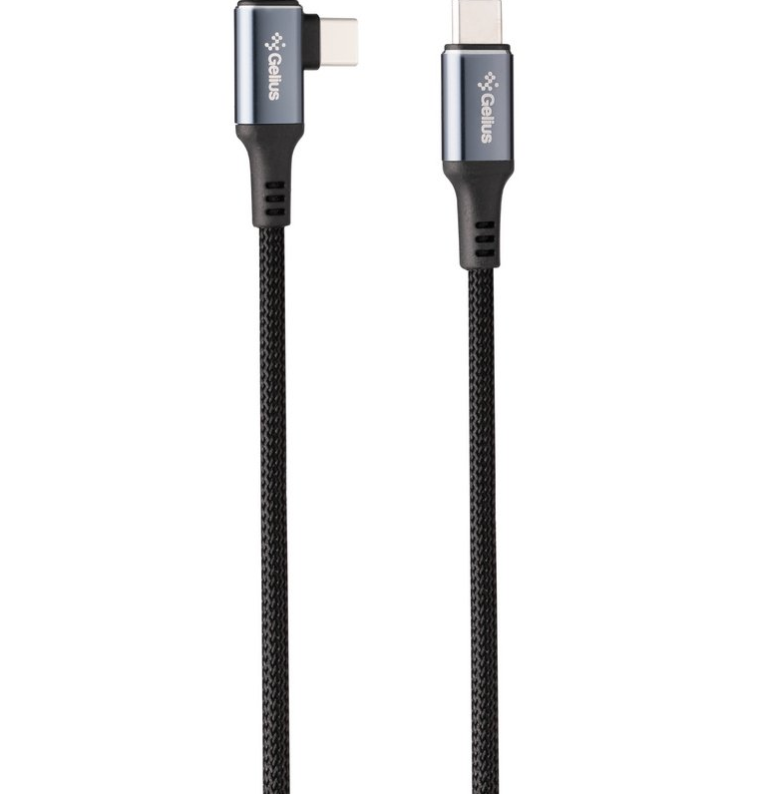 Кабель USB Gelius Corner GP-UCN011 Type-C to Type-C 100W 1,2 м Black (2638487040)