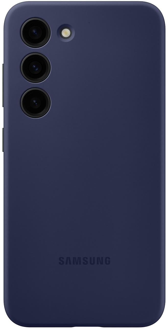 Чехол силиконовый противоударный оригинальный Samsung Silicone Case EF-PS916TNEGRU для Samsung Galaxy S23 Plus (6.6") Navy