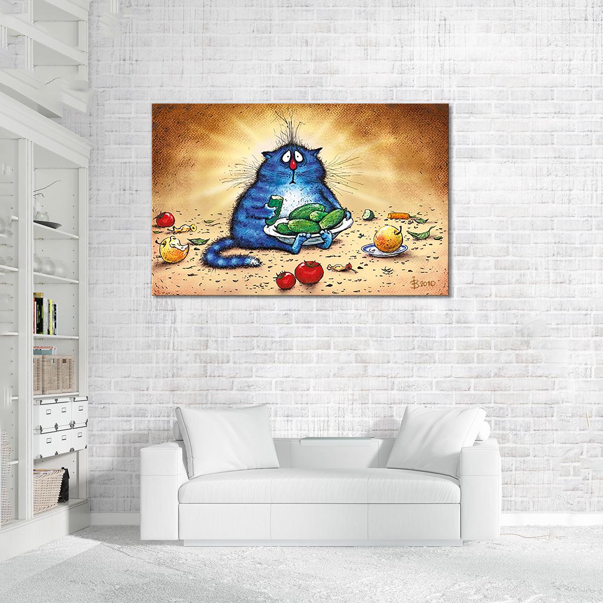 Модульная картина Овощное обжорство 1 модуль 50x75 см (_rinaz_113563)