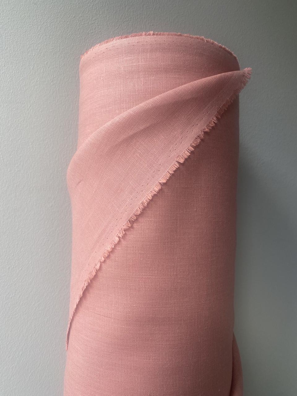 Ткань костюмная смягченная LINEN PLUS 100% лен 150 см 366 Персиково-розовый - фото 4 Ткань костюмная смягченная LINEN PLUS 100% лен 150 см 366 Персиково-розовый - фото 4