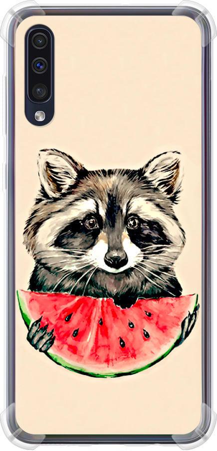 Чехол на Samsung Galaxy A30s A307F Енотик с арбузом (4605sp-1804-42517)
