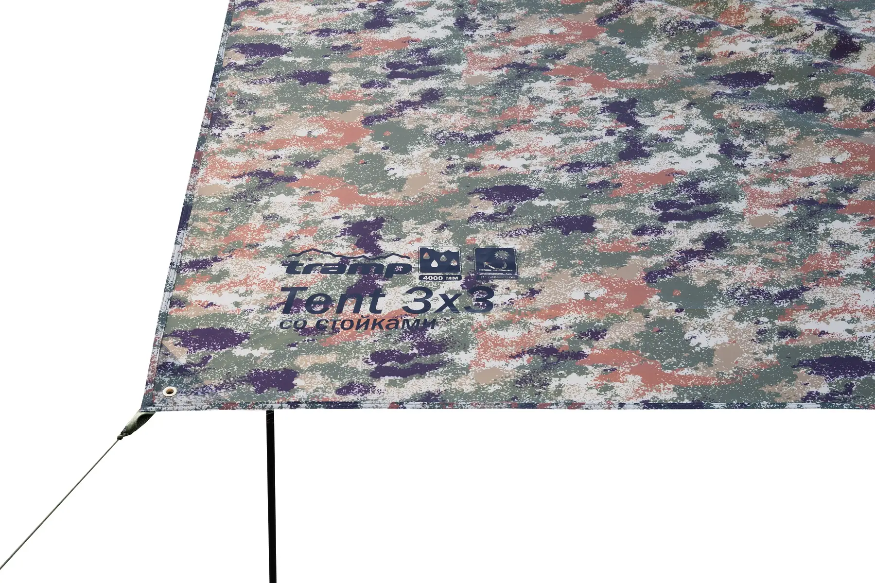 Тент Tramp 3x3 м со стойками (UTRT-104-camo) - фото 5