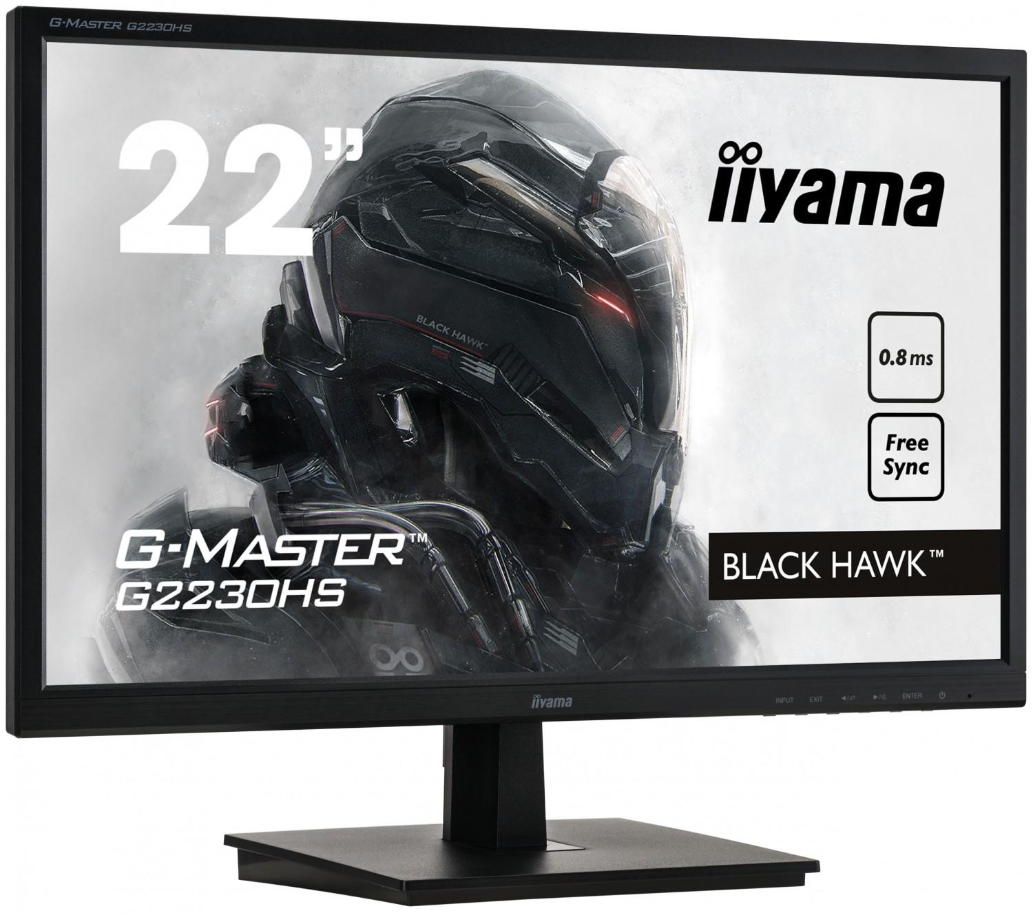 Монітор ігровий Iiyama G-Master G2230HS-B1 Hawk 22" Black (4948570117819) - фото 2