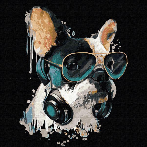 Картина по номерам Идейка Пушистый диджей 40x40 см (KHO4309)