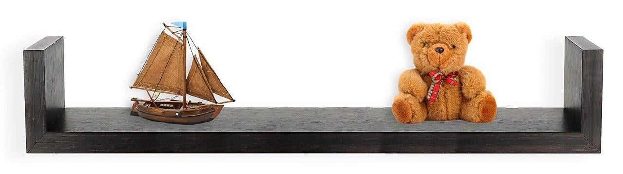 Полка настенная из дерева Уоккер 42 Венге (НСП-0036312)