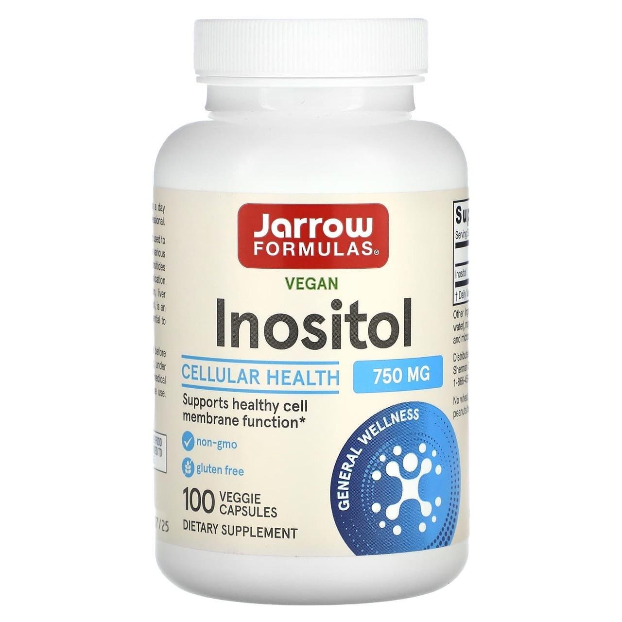 Інозитол Jarrow Formulas Inositol 750 мг 100 капс.