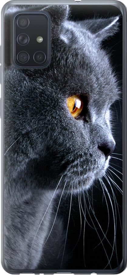 Чехол на Samsung Galaxy A71 2020 A715F Красивый кот (3038u-1826-42517)