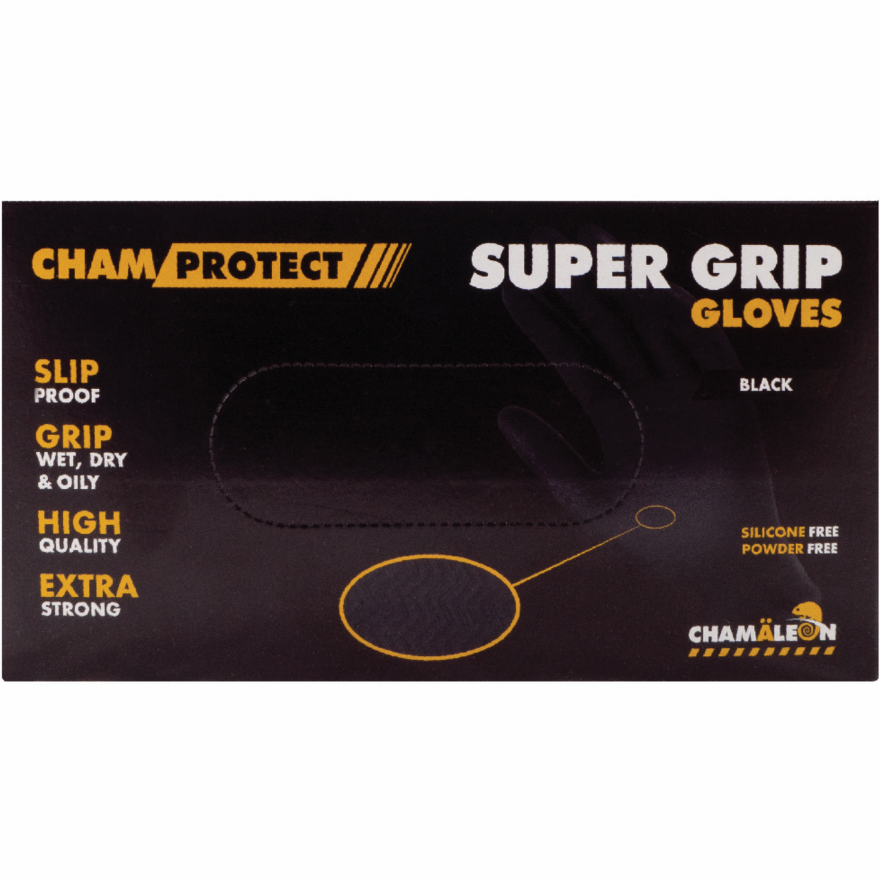 Перчатки нитриловые Сhamaleon Super Grip L Черный - фото 2 Перчатки нитриловые Сhamaleon Super Grip L Черный - фото 2
