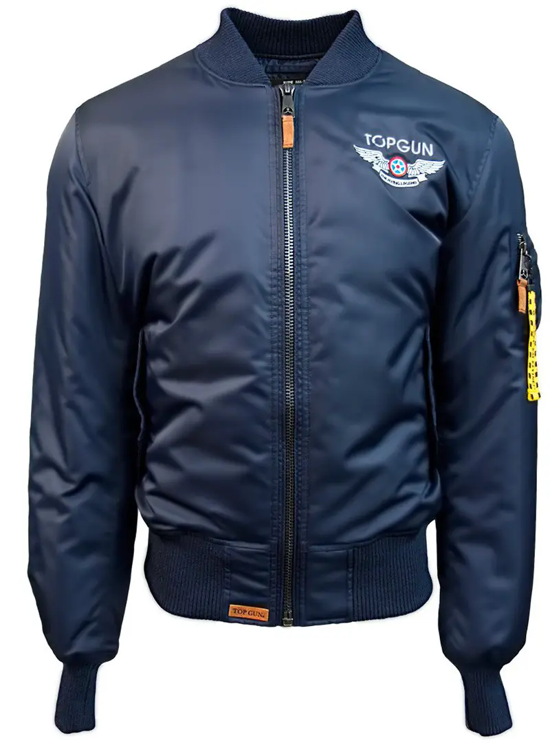 Бомбер Top Gun Official MA-1 Wings with patches 2XL Navy (TGJ1738N2XL)