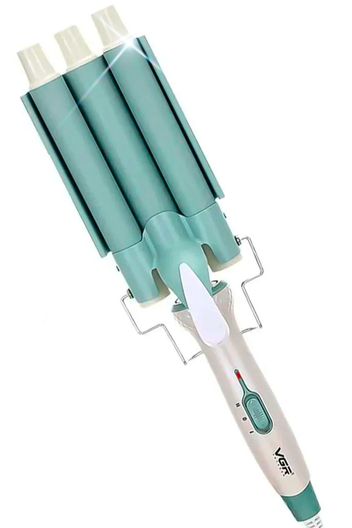 Плойка для волосся VGR V-595 потрійна з керамічним покриттям (569830582)