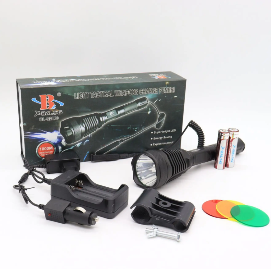 Ліхтар Bailong підствольний Діод Cree T6 металевий кріплення на зброю зі змінним склом 3 шт. 30000W Чорний (22981450) - фото 2 Ліхтар Bailong підствольний Діод Cree T6 металевий кріплення на зброю зі змінним склом 3 шт. 30000W Чорний (22981450) - фото 2