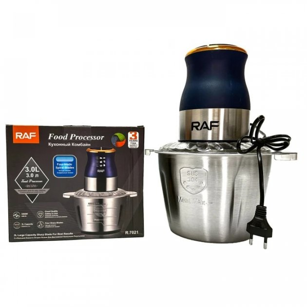 Блендер кухонный RAF R.7021 продуктов из нержавеющей стали 3 л Блендер кухонный RAF R.7021 продуктов из нержавеющей стали 3 л