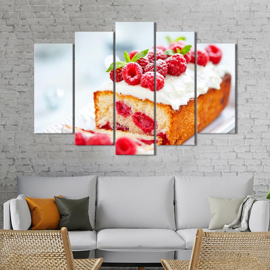 Настінний декор Кекс із соковитою малиною 137x85 см (A492-5)