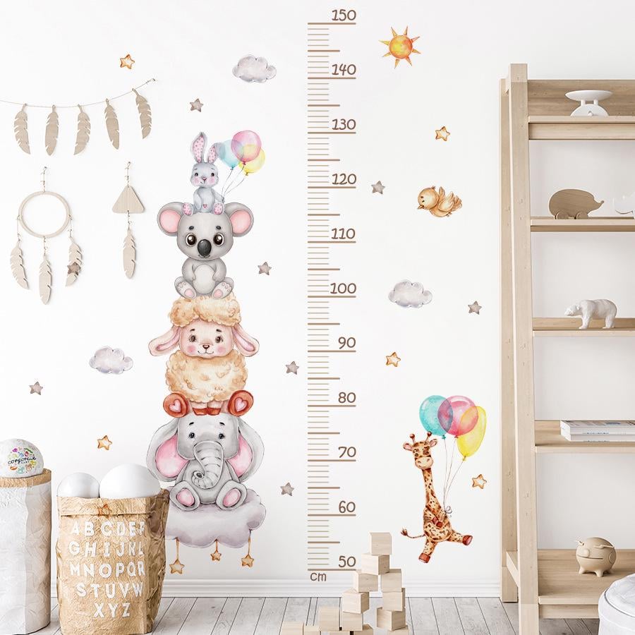 Наклейка на стіну ростомір дитяча велика Звірі 104x78 см (8940) Наклейка на стіну ростомір дитяча велика Звірі 104x78 см (8940)
