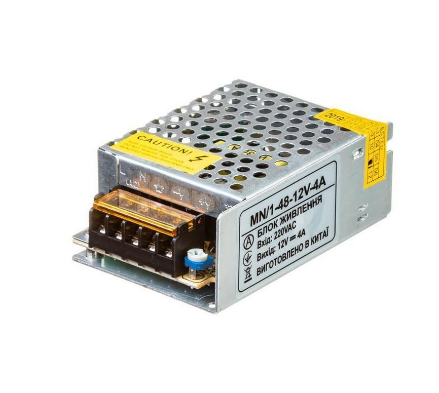 Блок питания Led Technologies 12V 4А 48W MN/1 IP20 (1018987)