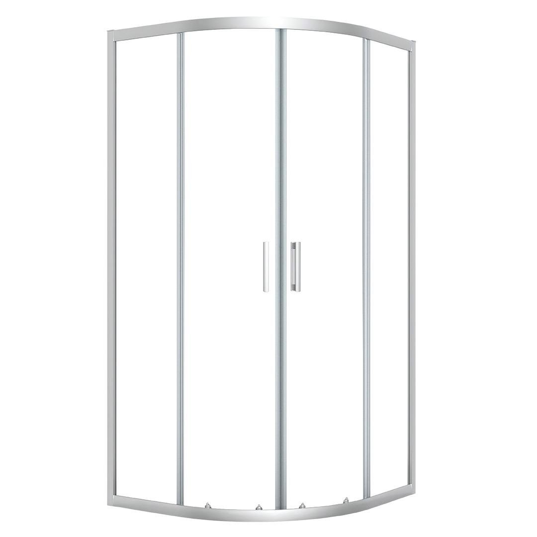 Душевая кабина Laveo BRESSO полукруглая 90x90x185 см Хром (JKB_096Z)