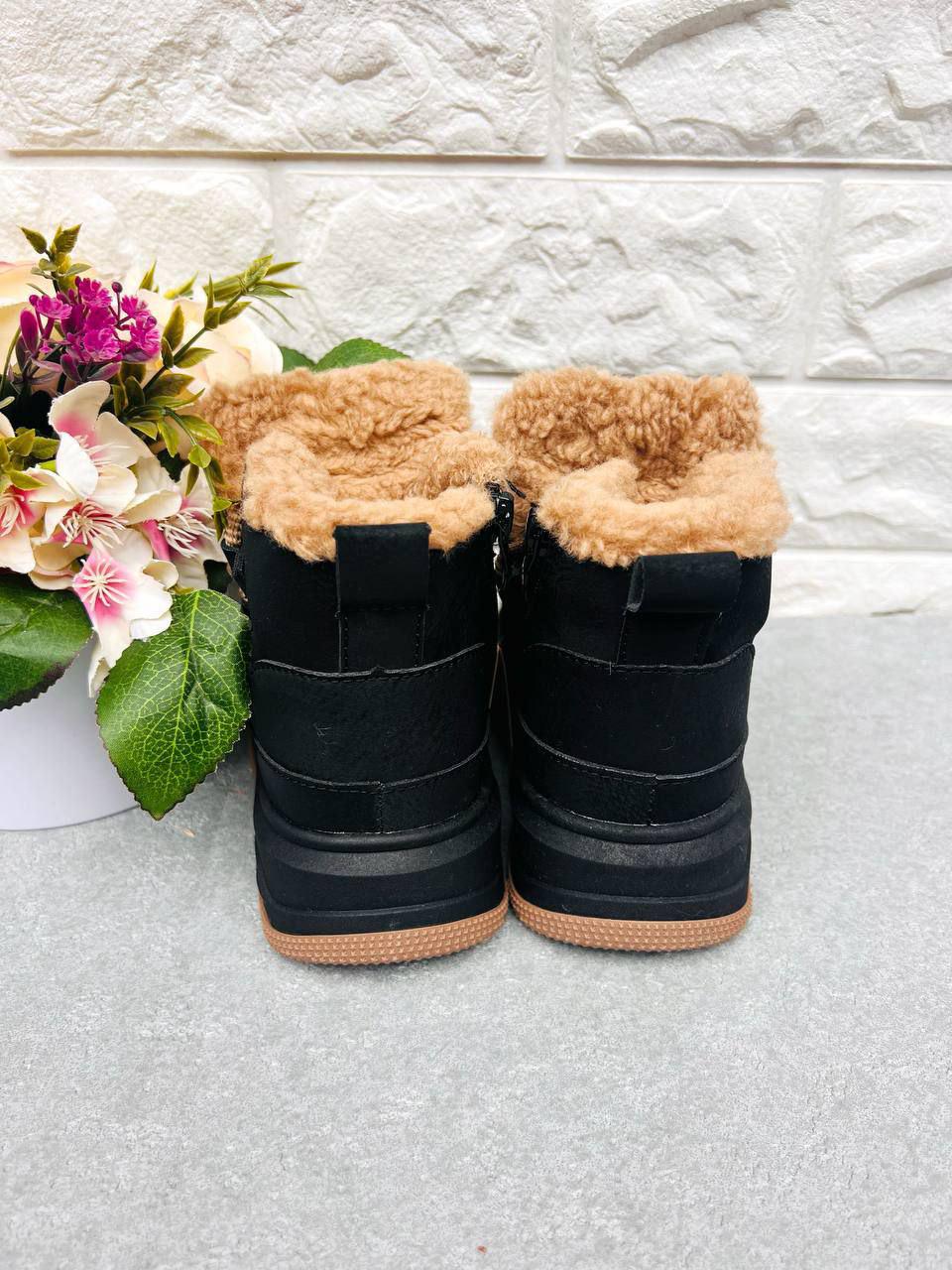 Чоботи для дівчинки зимові Clibee 1939 р. 28 18,3 см Чорний (1939-1) - фото 4