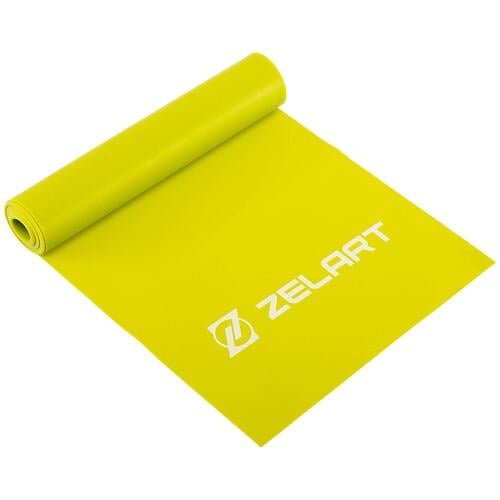 Стрічка еластична для фітнесу Record FI-7682-2 120х15 см 0,45 мм Салатовий (32511006)