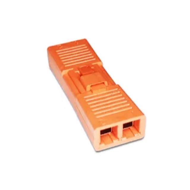 Клема-конектор прохідна Tactix 0,5-1,3 мм2 12А 2х1-2х1 одинарна 42,5х13,9х8,2 мм Помаранчевий (2078A-2P)