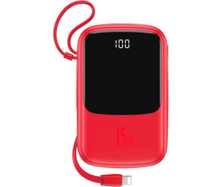 Портативний зарядний пристрій Baseus QPow 10000 mAh 15W Red (PPQD-B09)