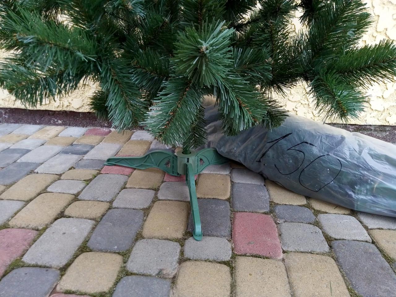 Ялинка штучна Карпатська зелена на Новий рік з підставкою 150 см (26309112) - фото 3 Ялинка штучна Карпатська зелена на Новий рік з підставкою 150 см (26309112) - фото 3