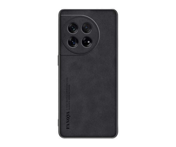 Шкіряний чохол - накладка Fanoya для OnePlus Ace 2 / 11R Чорний