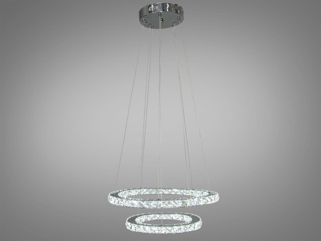 Люстра-підвіс кришталева LED 7206-6W/480+340HR (2437589215)