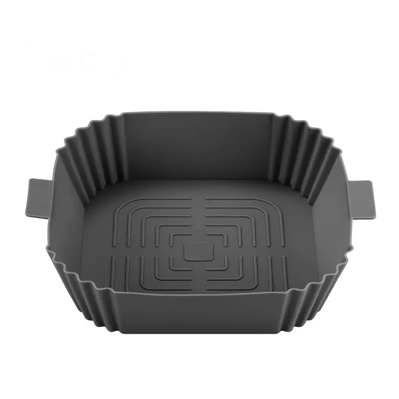 Форма в аерогриль квадратана силіконова 19316 20х20х5 см Сірий (8-6-5156190)