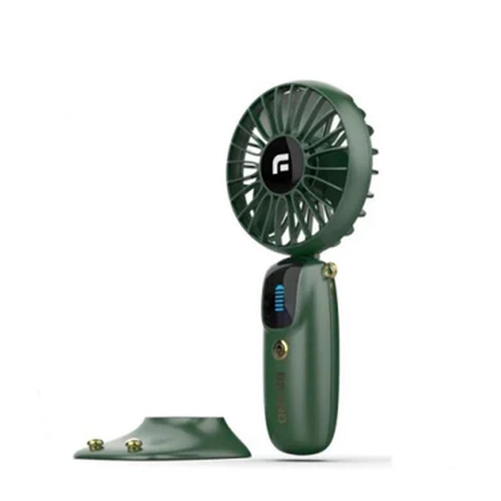 Вентилятор мини портативный Portable Fan PF-07 USB с подставкой аккумуляторный с LED-дисплеем 5 скоростей Зеленый (SS-93) Вентилятор мини портативный Portable Fan PF-07 USB с подставкой аккумуляторный с LED-дисплеем 5 скоростей Зеленый (SS-93)