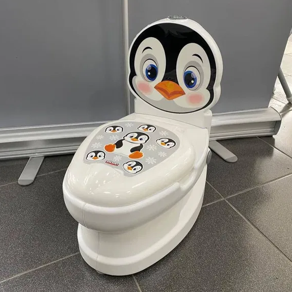 Горшок детский Pilsan Пингвин с крышкой со звуковыми и световыми эффектами (2183420979)