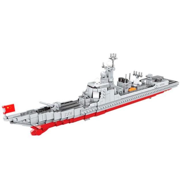 Конструктор військовий корабель Есмінець DESTROYER 1359 деталей (052D)