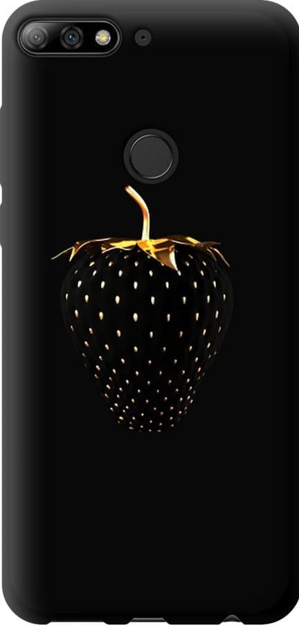 Чехол на Huawei Honor 7C Pro Черная клубника (3585b-2070-42517)