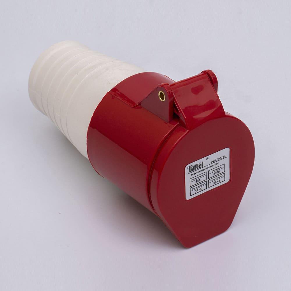 Розетка силовая TAKEL переносная 224 3P+PE 32A 380V IP44 (29177720) Розетка силовая TAKEL переносная 224 3P+PE 32A 380V IP44 (29177720)
