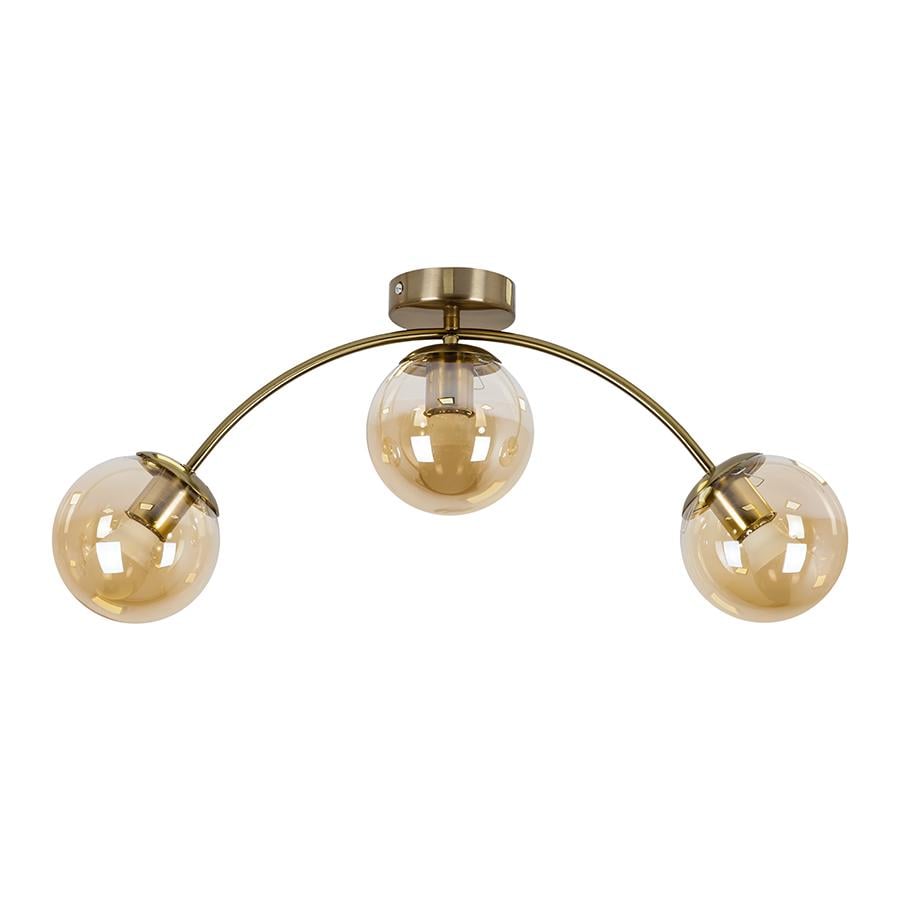 Люстра потолочная молекула Levistella 7529907-3 BRZ+BR Бронзовый/Коричневый 