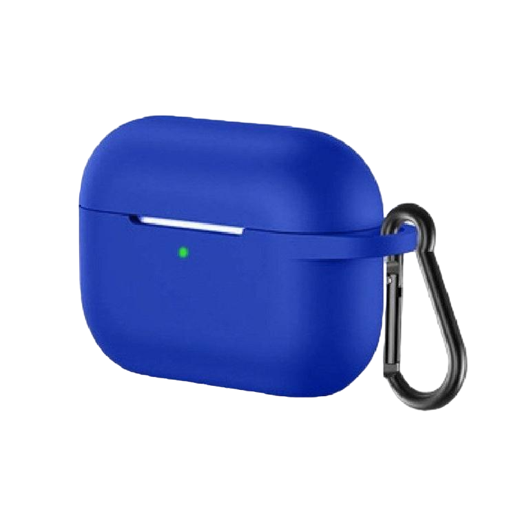 Чехол силиконовый Hoco для Apple AirPods 3 с карабином для наушников Синий Чехол силиконовый Hoco для Apple AirPods 3 с карабином для наушников Синий