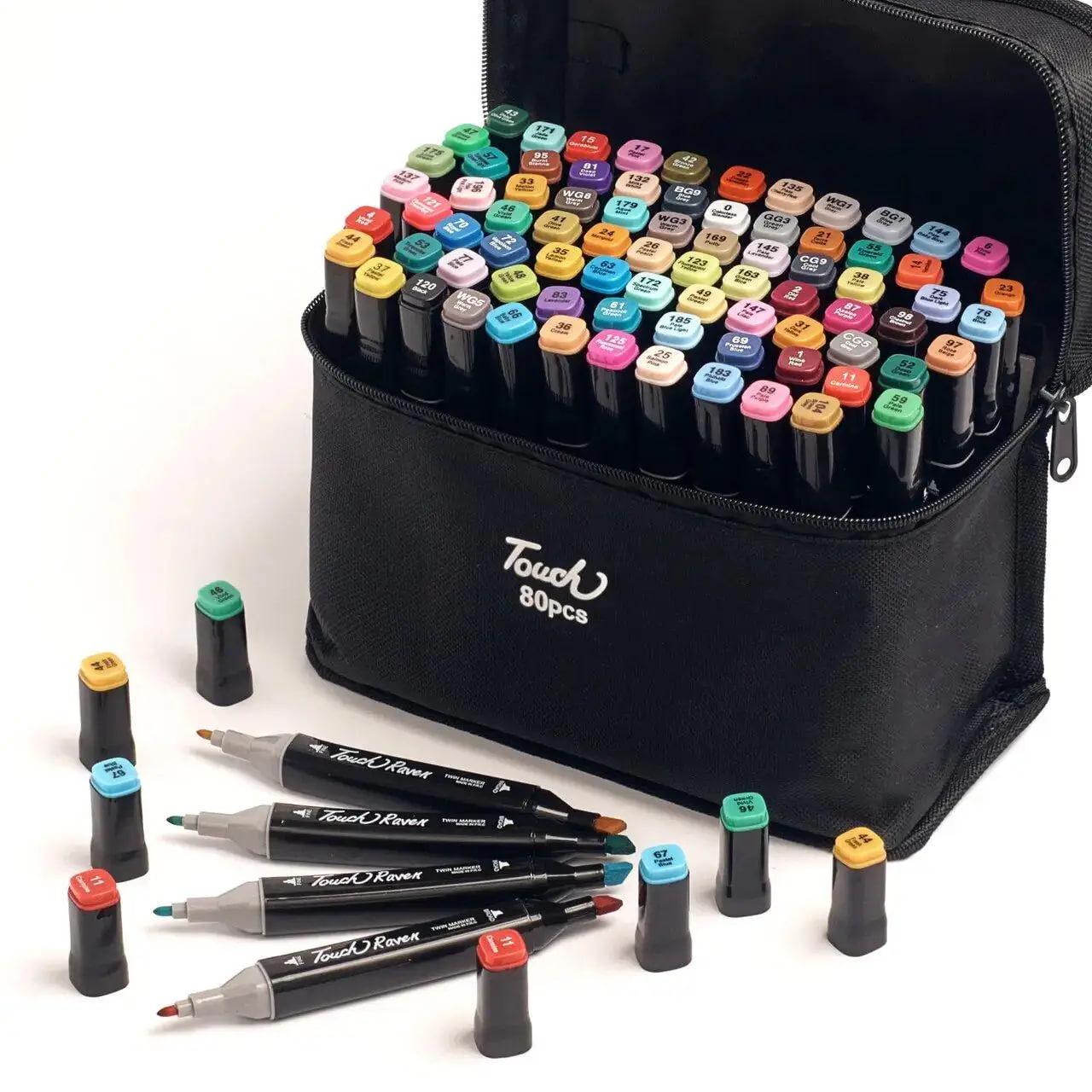 Набір скетч маркерів для малювання Touch двосторонні професійні 80 шт. (4088) - фото 2