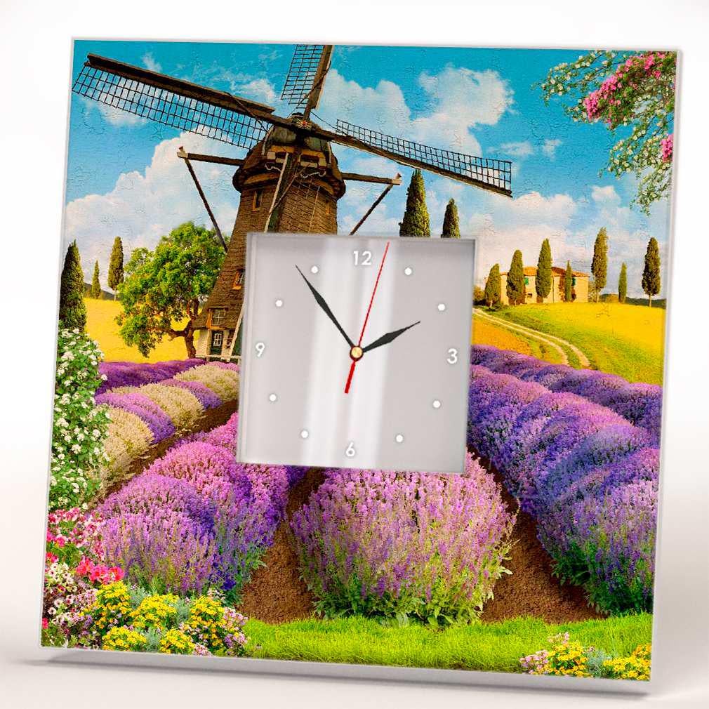 Часы настенные оригинальные WonderCloud Прованс 260x260 мм (C03728)