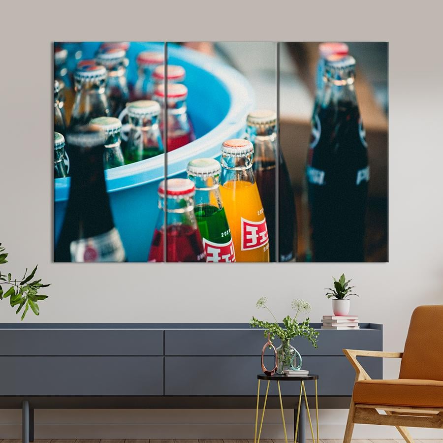 Настенний декор Разноцветные газированные напитки 156x100 см (A402-3)