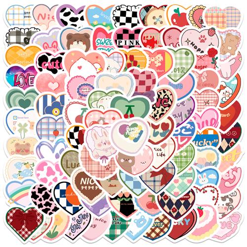 Набор наклеек Hearts 100 шт. (3186)