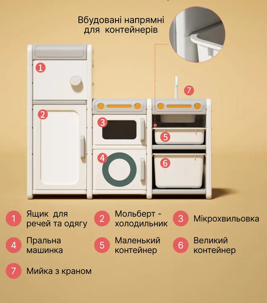 Стеллаж для книг и игрушек Lumpurini Antonietta с ящиками и контейнерами (87f280d0) - фото 8 Стеллаж для книг и игрушек Lumpurini Antonietta с ящиками и контейнерами (87f280d0) - фото 8