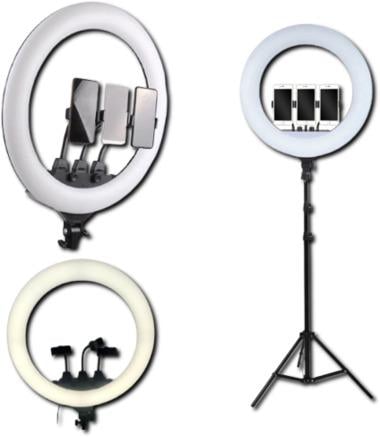 Кольцевая лампа HQ-18N 45 см с пультом (AM-2629_1542) - фото 3 Кольцевая лампа HQ-18N 45 см с пультом (AM-2629_1542) - фото 3