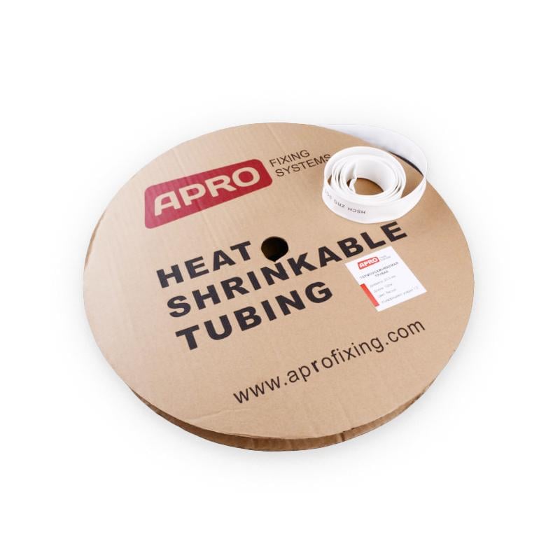 Трубка термоусадочная Apro 10 мм 100 м Белый (ZRB-10W)