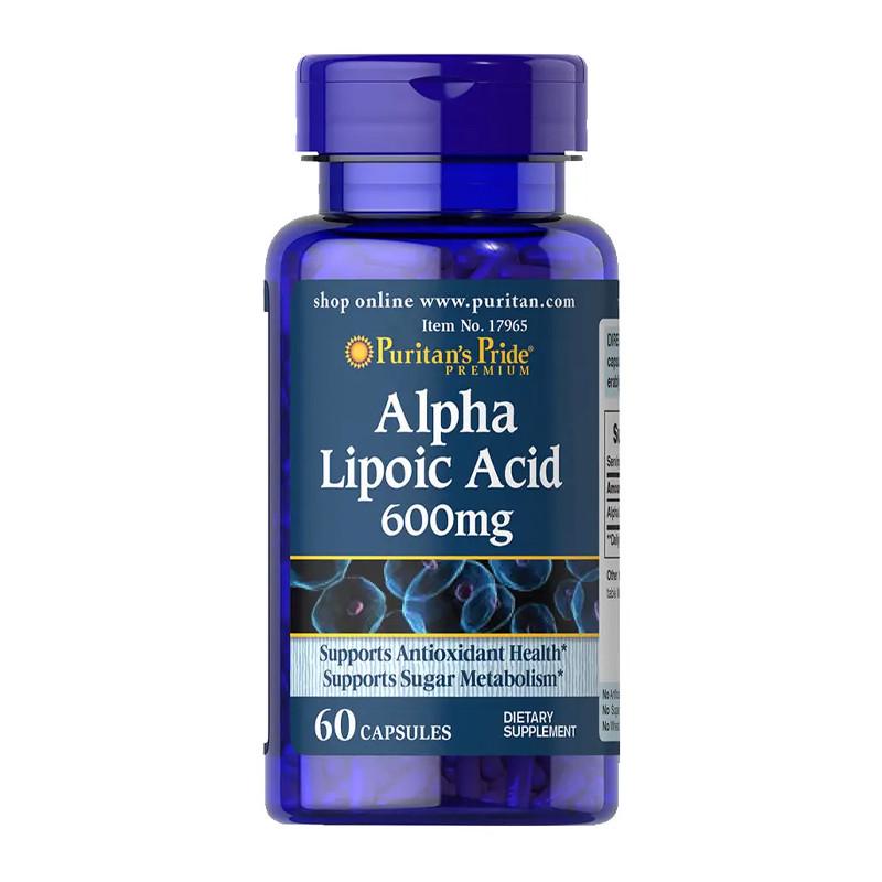 Альфа-липоевая кислота Puritan's Pride Alpha Lipoic Acid 600 мг 60 капс. (10506-01) Альфа-липоевая кислота Puritan's Pride Alpha Lipoic Acid 600 мг 60 капс. (10506-01)