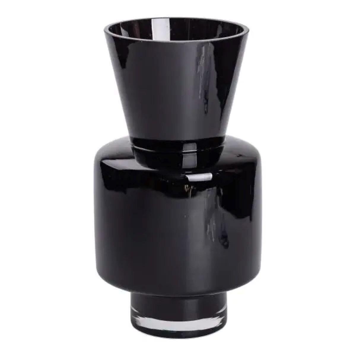 Ваза стеклянная для цветов Light House 4 л 31 см Черный (LG-20212)